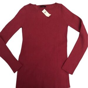 Ann Taylor Boatneck Ribbed Sweater
Mauve-Rose Color Size Medium